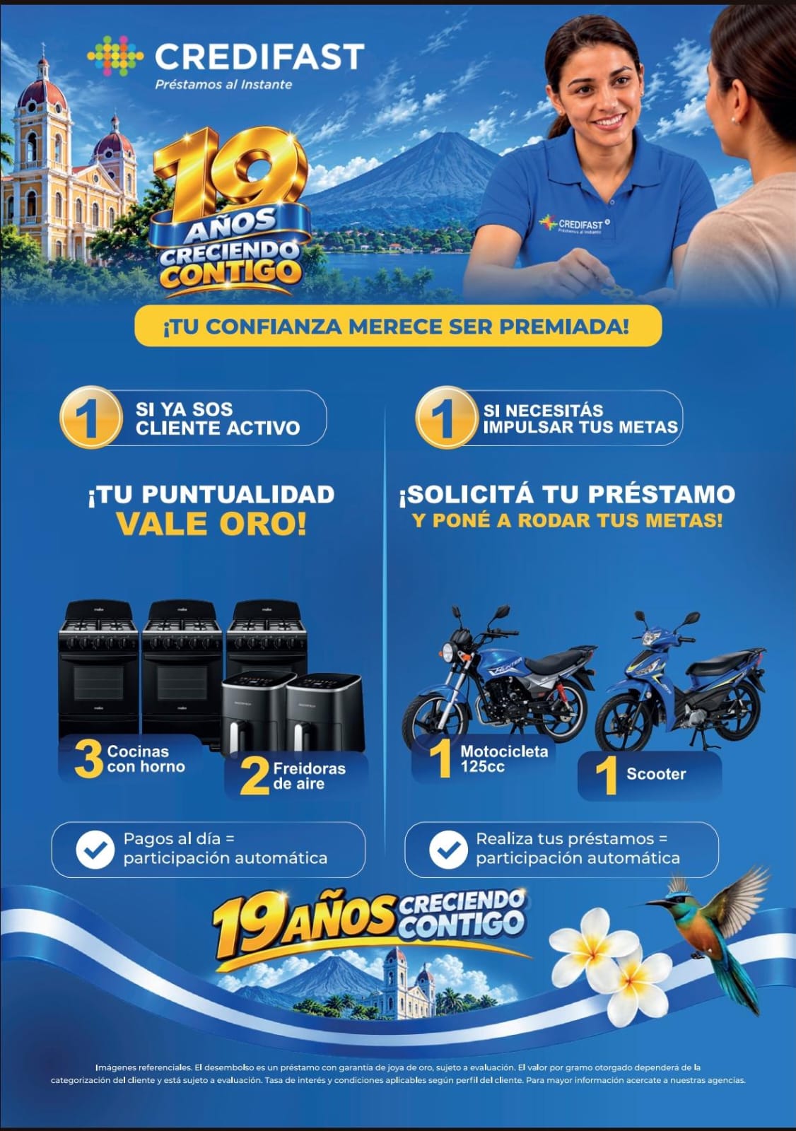 Campaña 19 años creciendo contigo de Credifast